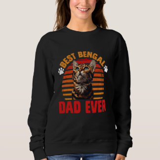Sudadera Gatos bengalíes papá mejor padre de BENGAL PADRE q