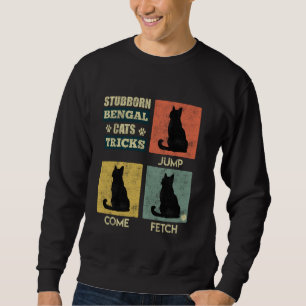 Sudadera Gatos Bengalíes STUBORN BENGAL GATOS TRICKS Gracio