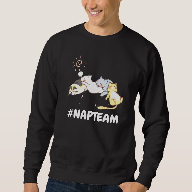 Sudadera Gatos Cats Naps Gato Gato Lazy Kitten Para Hombres (Anverso)
