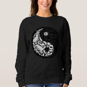 Sudadera Gatos Chinos Símbolo Yin Yang Gato