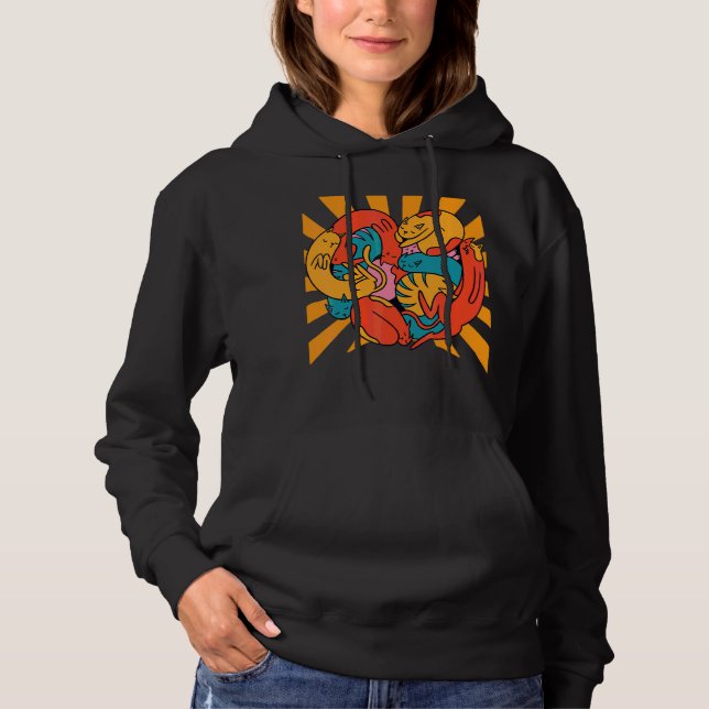 Sudadera Gatos Como Gato Del Corazón (Anverso)