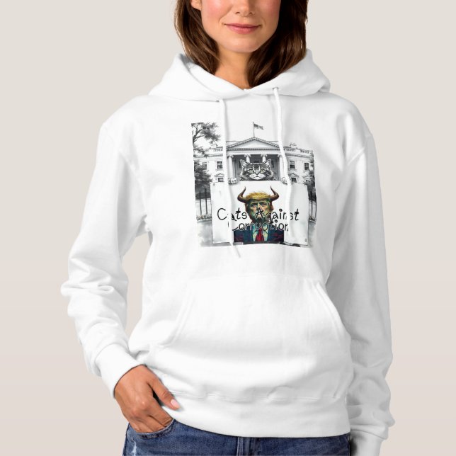Sudadera Gatos contra la corrupción (Anverso)