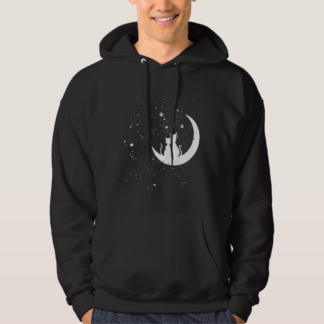 Sudadera Gatos cortos en la luna (Anverso)