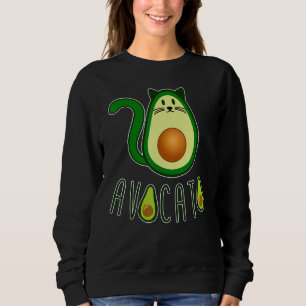 Sudadera Gatos De Aguacate Gato De Frutos De Aguacate Anima