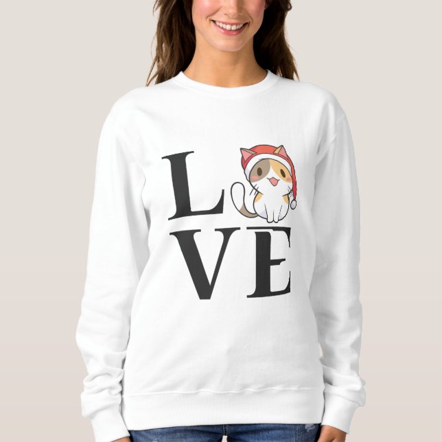 Sudadera Gatos de amor - Santa Kitten (Anverso)