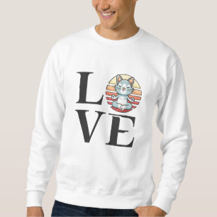 Sudadera Gatos de amor y meditación