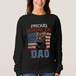 Sudadera Gatos de Bengala ORGULLOSOS BENGAL GATOS DAD HOMBR