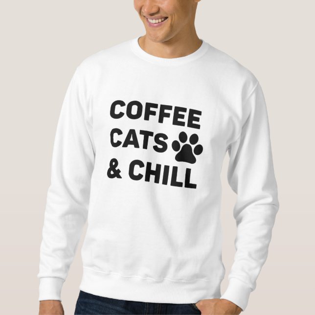 Sudadera Gatos de Café & Relajación (Anverso)