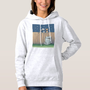Sudadera Gatos de callejón en una cerca Hoodie