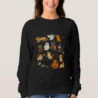 Sudadera Gatos de Halloween - Diseño de gatos en disfraces
