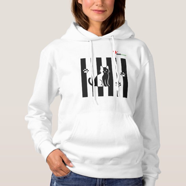 Sudadera Gatos de Ilusión Óptica – Bigotes Ocultos (Anverso)