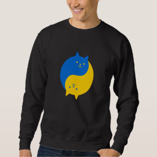 Sudadera Gatos de la victoria azules y amarillos equilibrad