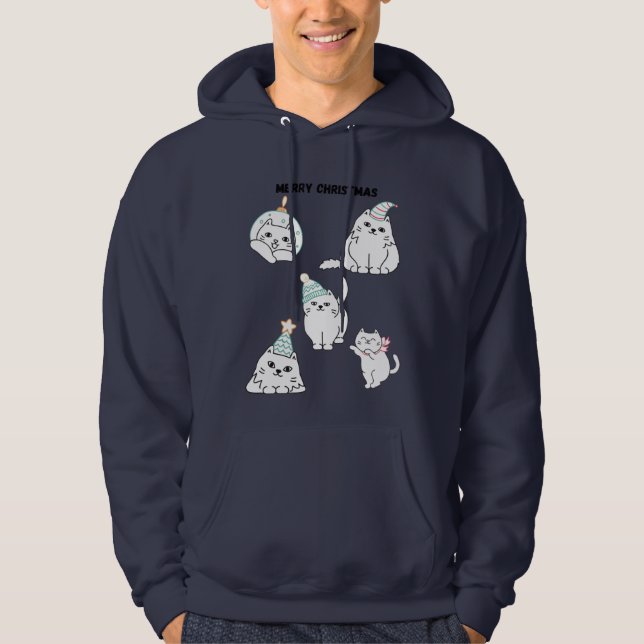 Sudadera Gatos de navidad  (Anverso)