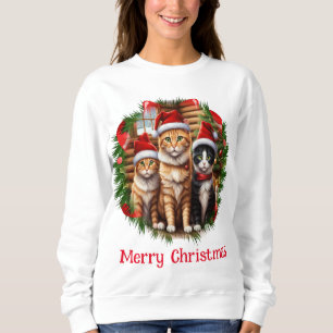 Sudadera Gatos de Navidad