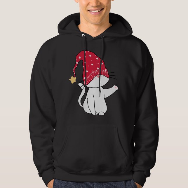 Sudadera Gatos de Navidad en Autobús de Dos Pisos (Anverso)