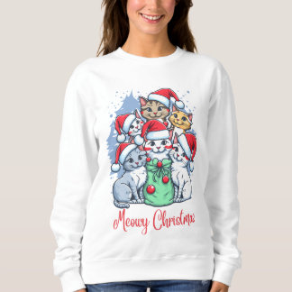 Sudadera Gatos de Navidades Meowy - Diseño festivo