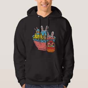 Sudadera Gatos de Pascua Ramen Bunny Oars Egg Kawaii Japoné