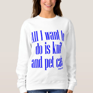 Sudadera Gatos de punto y del mascota