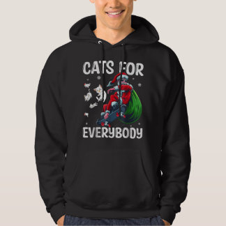 Sudadera Gatos De Skateboarding De Santa Claus Para Todos D