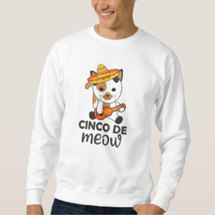 Sudadera Gatos de Sombrero Mexicanos Cat Cinco De Meow