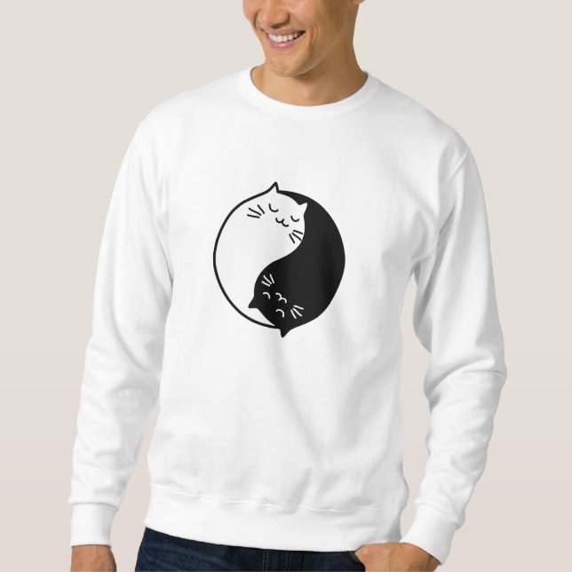 Sudadera Gatos de Yin Yang (Anverso)