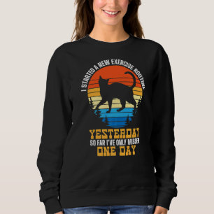 Sudadera Gatos diciendo perezoso diciendo mal