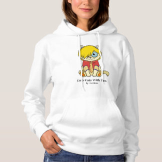 Sudadera Gatos Emo Con Lazos Denim Chaqueta