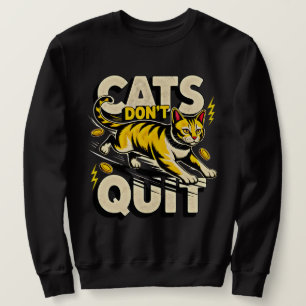 Sudadera Gatos Emprendedores No se Rinden - Dinero Gato Hus