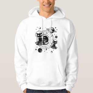 Sudadera Gatos extranjeros gatos Ufo Espacio Mascotas de ga
