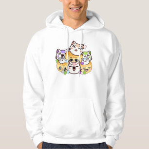 Sudadera Gatos lindos y pasteles de luna - Snack japonés Ka