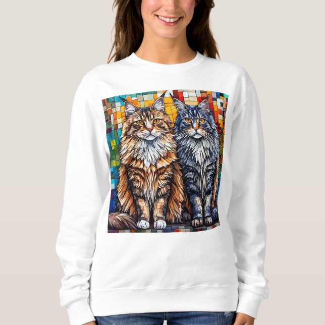 Sudadera Gatos Maine Coon (Anverso)