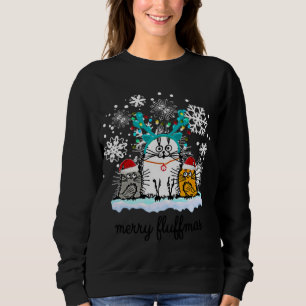 Sudadera Gatos Merry Fluffmas disfraces de navidades divert