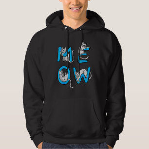 Sudadera Gatos Miau Aman Gatito Divertido Lindo Amante de l