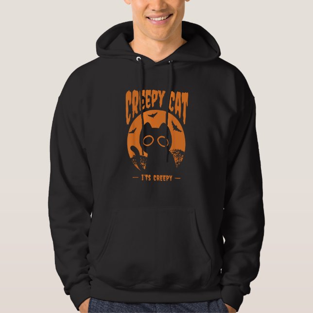 Sudadera Gatos naranja de Halloween (Anverso)