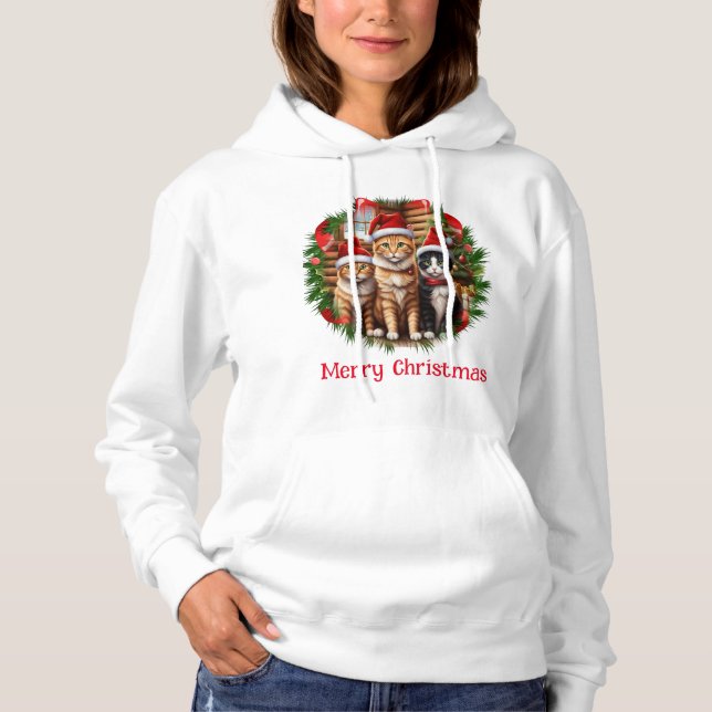 Sudadera Gatos navidades (Anverso)