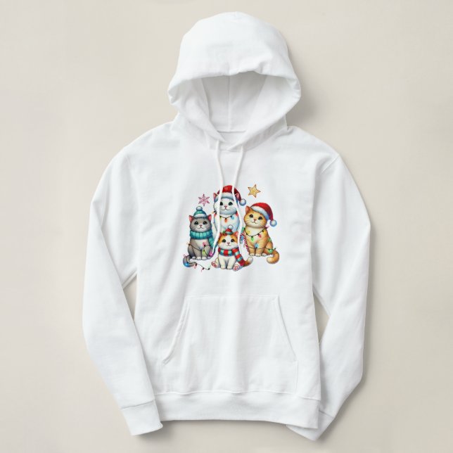 Sudadera Gatos navidades (Diseño del anverso)