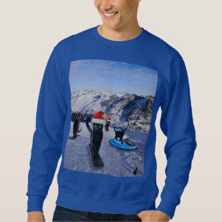 Sudadera Gatos Negros Snowboard Sobre Navidades