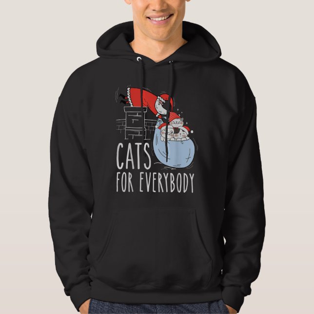 Sudadera Gatos para todos los guapos Navidades Gato Santa H (Anverso)