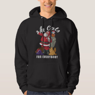 Sudadera Gatos Para Todos Los Navidades Gato Lover Santa Re