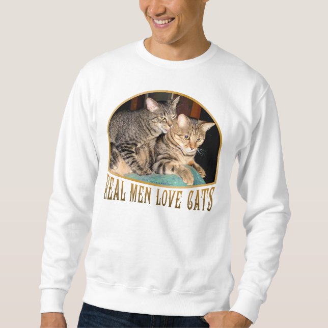 Sudadera Gatos reales del amor de los hombres (Anverso)