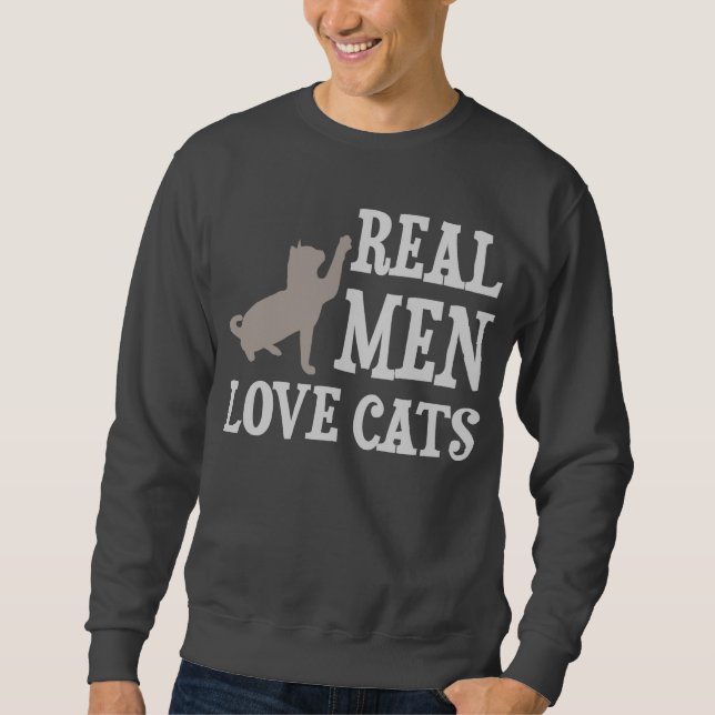 Sudadera Gatos reales del amor de los hombres (Anverso)