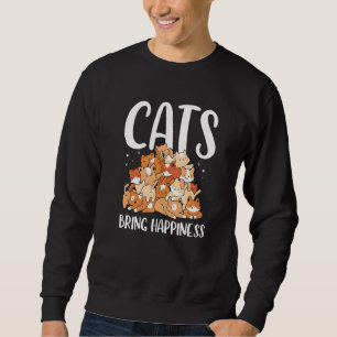 Sudadera Gatos traen felicidad Dueño de gato Entrenamiento