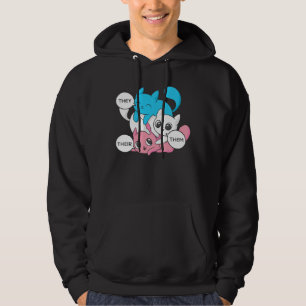 Sudadera Gatos trans. Ellos les pronuncian sus Pronósticos