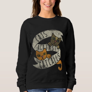 Sudadera Gatos vintage contra los piropos