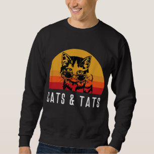 Sudadera Gatos y gatos de tatuaje con gafas de sol Kitten K