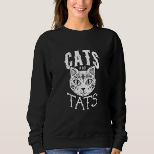 Sudadera Gatos Y Gatos Tatuaje De Gatos - Tee
