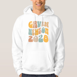 Sudadera Gavin Newsom 2028 Presidente Texto Ondulado