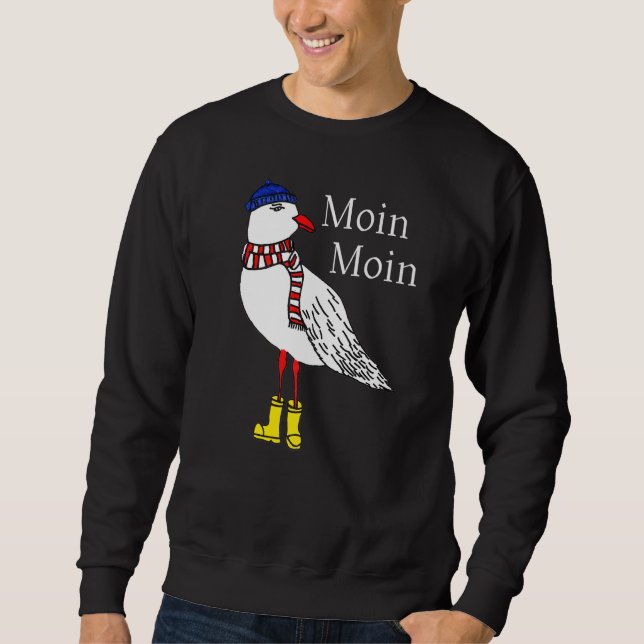 Sudadera Gaviota De Moin Moin Con Cuchilla De Gorra Y Boots (Anverso)