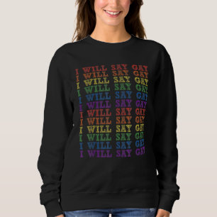 Sudadera Gay de Florida Diré Gay Di Amor Orgulloso Lgbtq