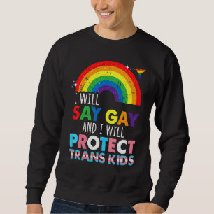 Sudadera Gay De Florida Diré Gay Y Protegeré Trampa
